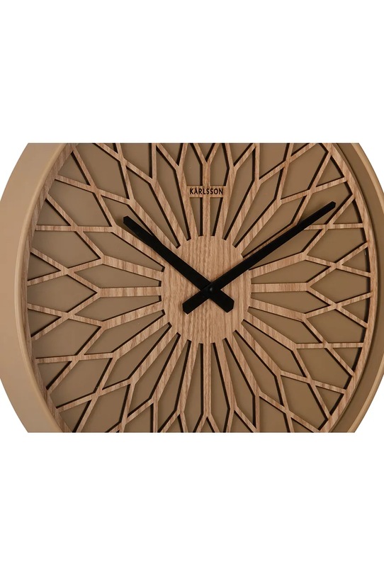 Salon i sypialnia Karlsson zegar ścienny z tworzywa sztucznego KA6092BR brązowy