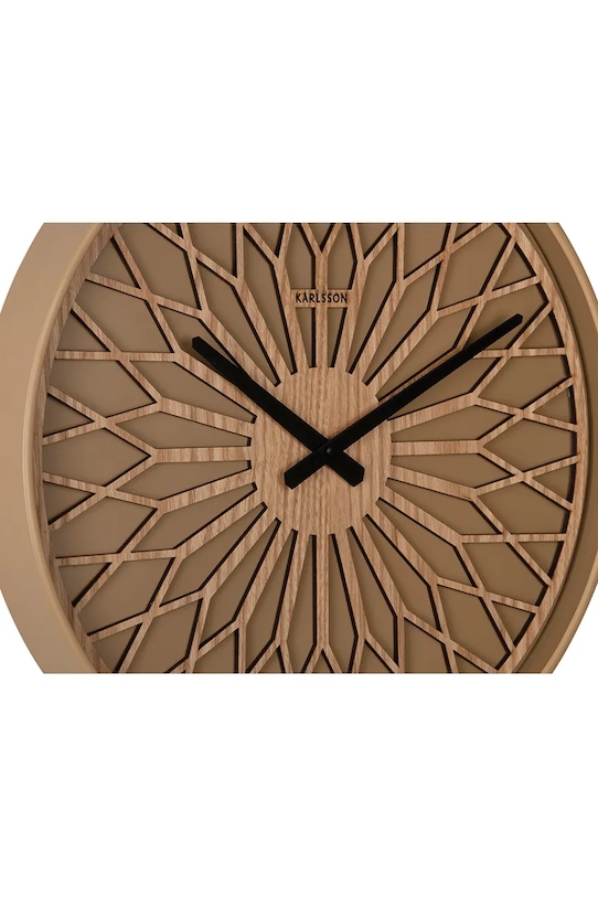 Obývacia izba a spálňa Karlsson hodiny nástenné z plastu KA6092BR hnedá