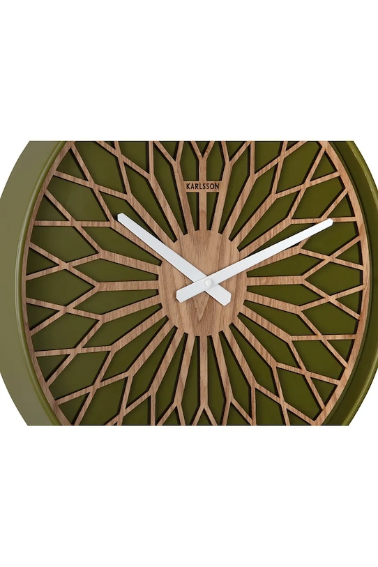 Living și dormitor Karlsson ceas de perete din plastic KA6092GR verde