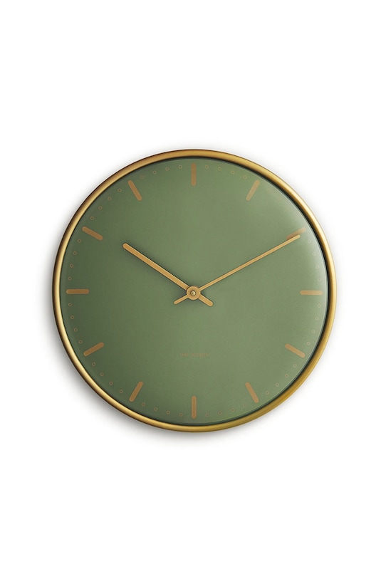 Arne Jacobsen Clocks zegar ścienny z metalu 29 cm zielony 43484