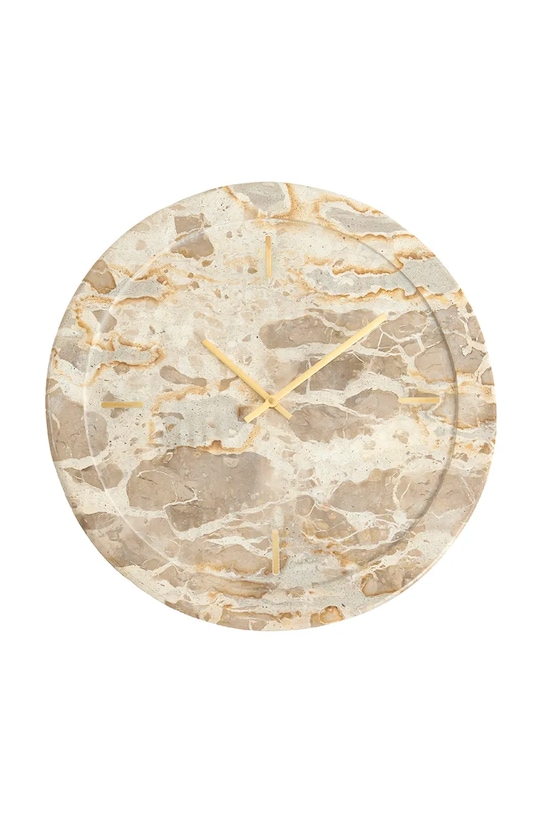 Light & Living zegar ścienny z kamienia naturalnego 41 cm beżowy 7114727