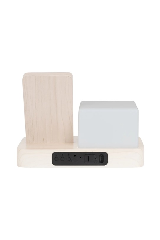 Karlsson budík LED dřevěný béžová KA6079WH