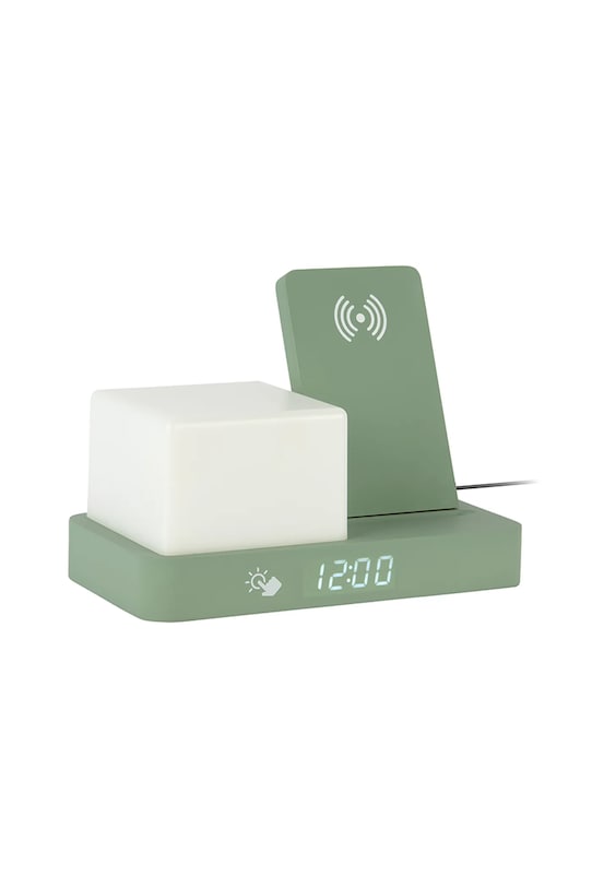 Karlsson budík LED dřevěný KA6079GR zelená AA00