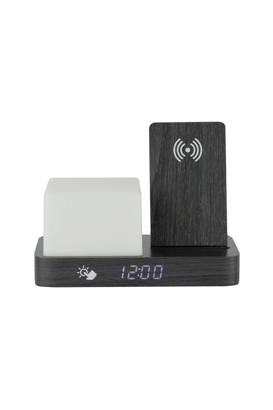 Karlsson budík LED dřevěný černá KA6079BK