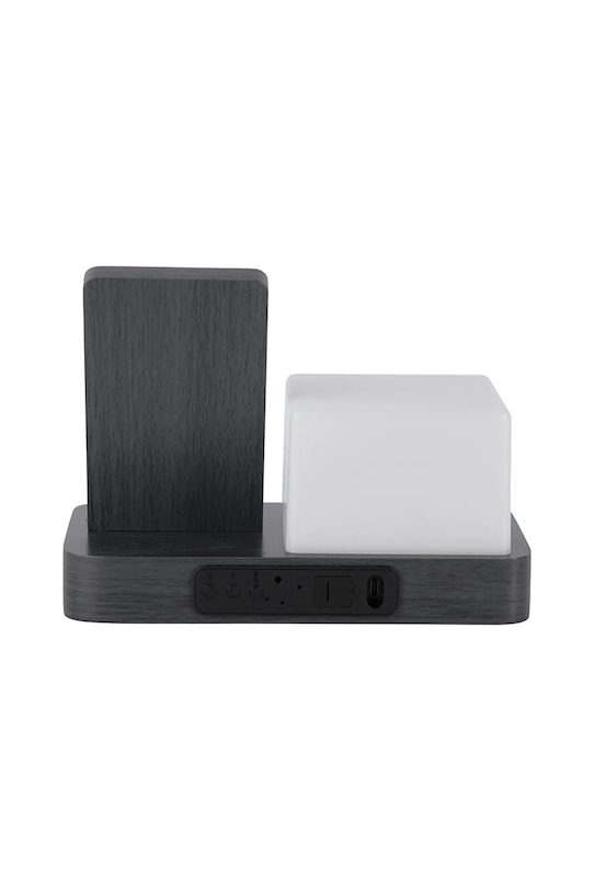 Karlsson Budík LED drevený čierna KA6079BK