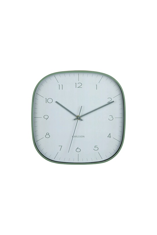 Karlsson zegar ścienny z metalu zielony KA6113GR