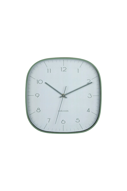 Karlsson zegar ścienny z metalu zielony KA6113GR