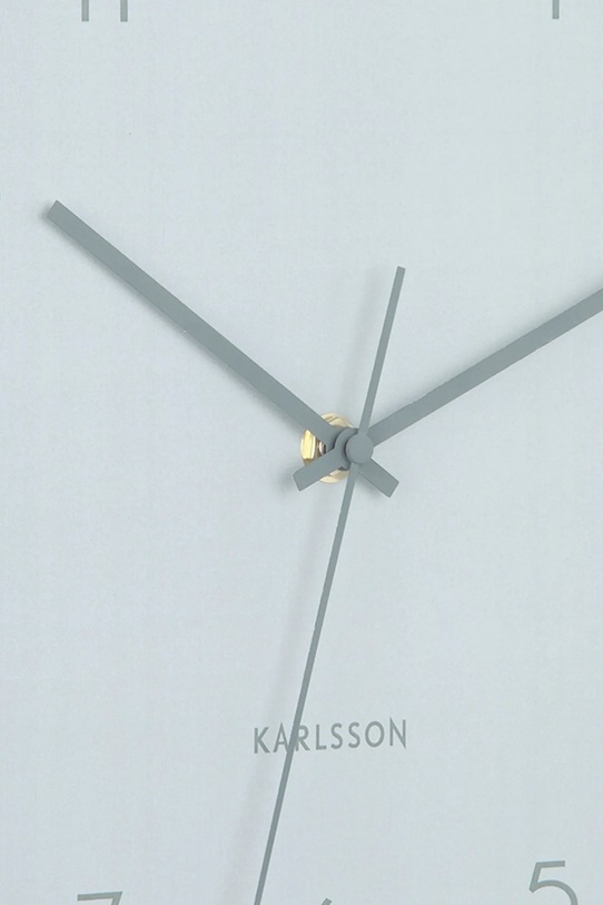 Salon i sypialnia Karlsson zegar ścienny z metalu KA6113GR zielony