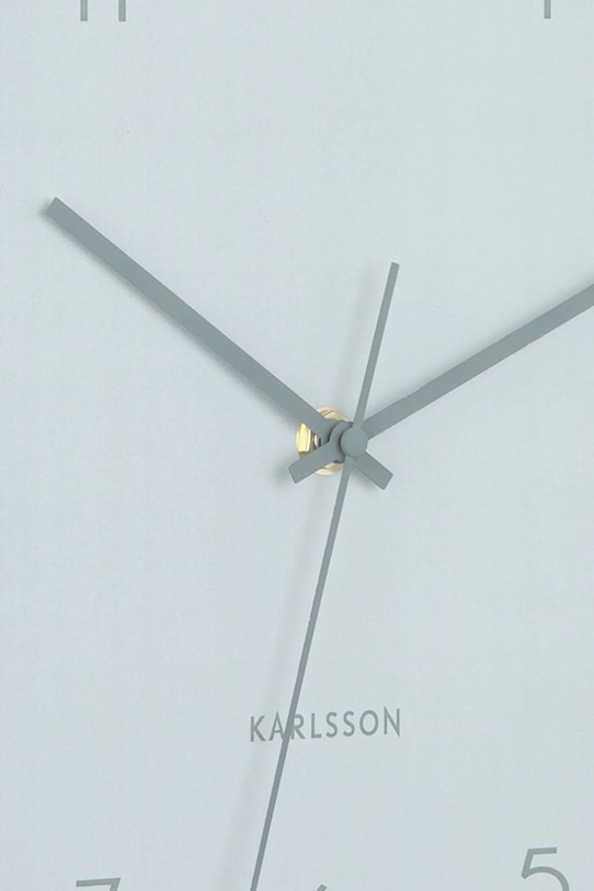 Salon i sypialnia Karlsson zegar ścienny z metalu KA6113GR zielony