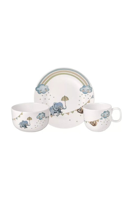 Villeroy & Boch zestaw śniadaniowy dla dzieci Walk like an Elephant 3-pack multicolor 14.8674.8427