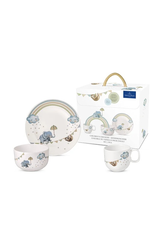 Villeroy & Boch zestaw śniadaniowy dla dzieci Walk like an Elephant 3-pack 14.8674.8427 multicolor AA00