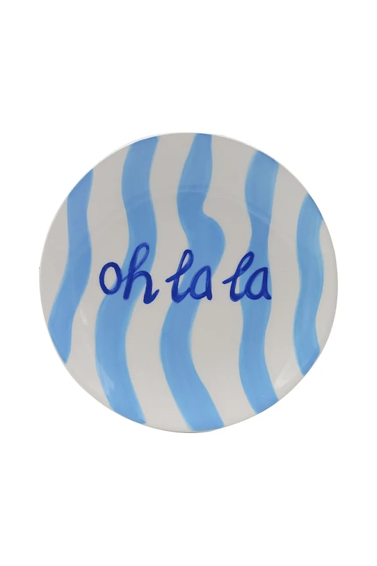 Qué Rico desszert tányér Diego 18,5 x 18,5 x 2,2 cm kék 148.01218B