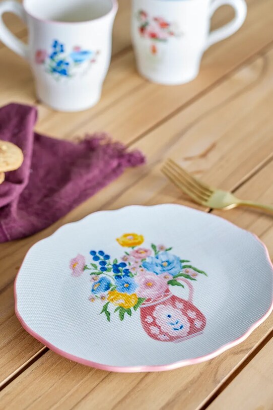 Тарілка Bloomingville Dorothy 82061691 барвистий