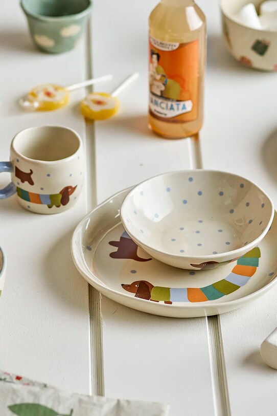 Bloomingville gyerek reggeliző készlet Charlie 3 db 82058480 többszínű AA00