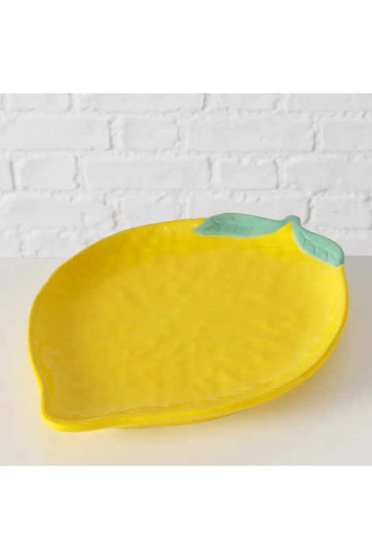 Boltze talerz do serwowania Zitronella 27 x 20 cm 2055137 żółty AA00