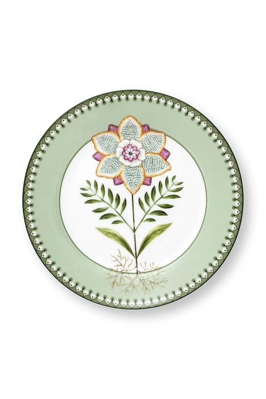 Pip Studio farfurie Plate Lily&Lotus Light verde 51001497