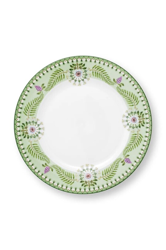 Pip Studio farfurie Plate Lily&Lotus Light Green verde 51001499