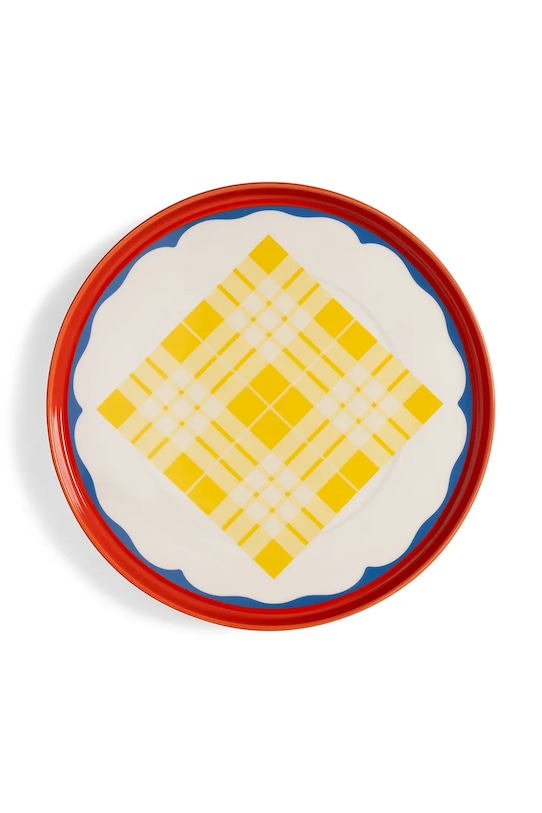 &k amsterdam talerz daydream wave red multicolor PL001.5