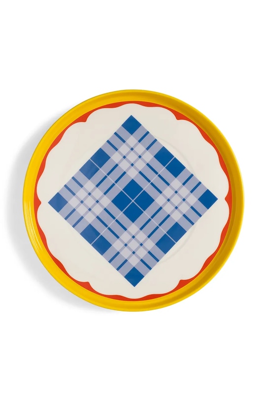 &k amsterdam talerz daydream wave yellow multicolor PL001.6