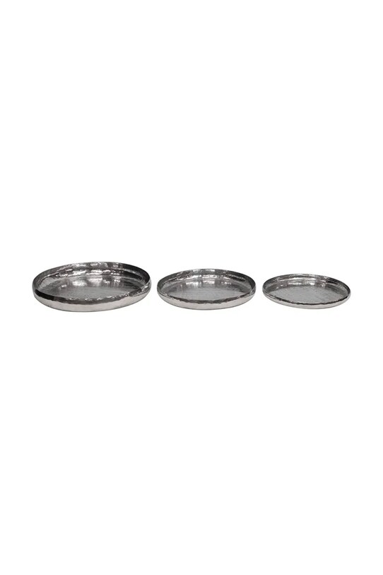 home & lifestyle zestaw misek 38 x 38 x 5 cm 3-pack szary 121271