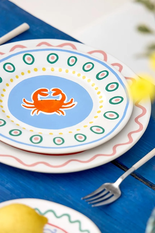 Kuchnia i bar Costa Nova zestaw talerzy sałatkowych Summer Bliss 22 cm 6-pack DEP221.CRB.SET6 multicolor