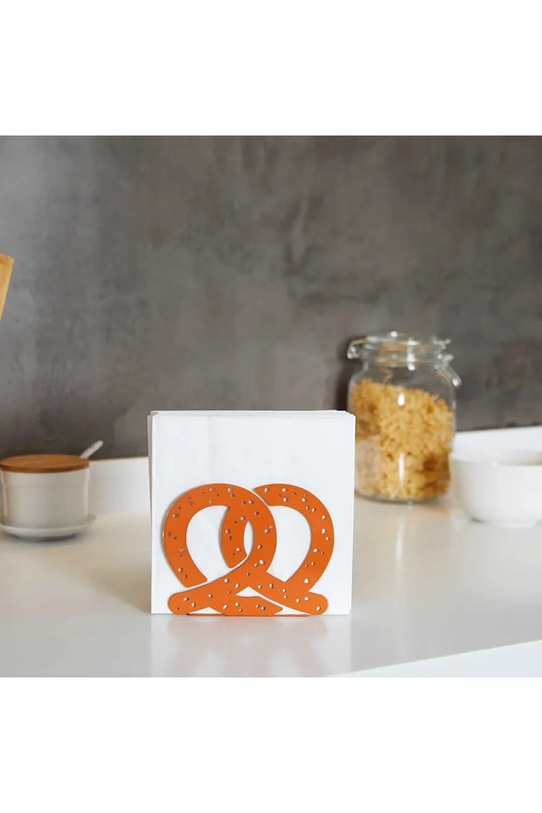 Balvi serwetnik Pretzel 12,5 x 14 x 5,3 cm pomarańczowy 28083