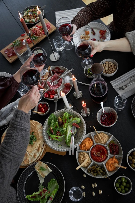 Sagaform półmisek na przystawki Ditte 26 cm szary 5018330