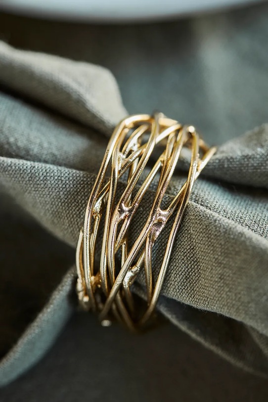 House Doctor inele de șervețel HDRing 5 cm 4-pack galben 203668002