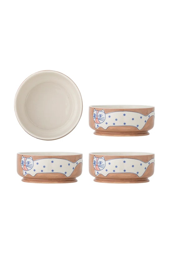 Bloomingville zestaw misek Missy 715 ml 4-pack brązowy 82063056