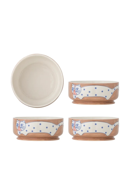 Bloomingville zestaw misek Missy 715 ml 4-pack brązowy 82063056