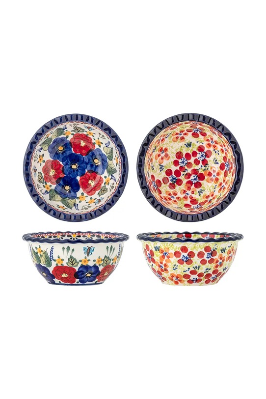 Bloomingville zestaw misek Florist 380 ml 2-pack czerwony 82072586