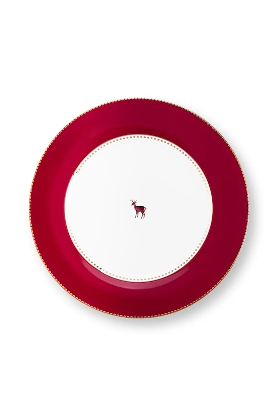 Pip Studio talerz Love Birds 26,5 cm 6-pack czerwony 51001521