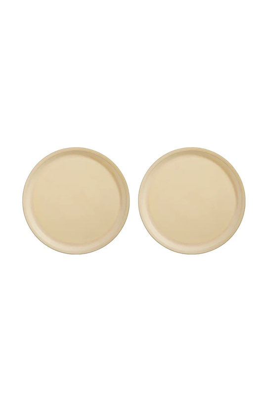 OYOY zestaw talerzy Yuka 27 x 27 x 1,9 cm 2-pack żółty L300773