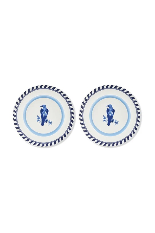 Pols Potten zestaw talerzy bird patterned 27 cm 2-pack multicolor 230.400.671