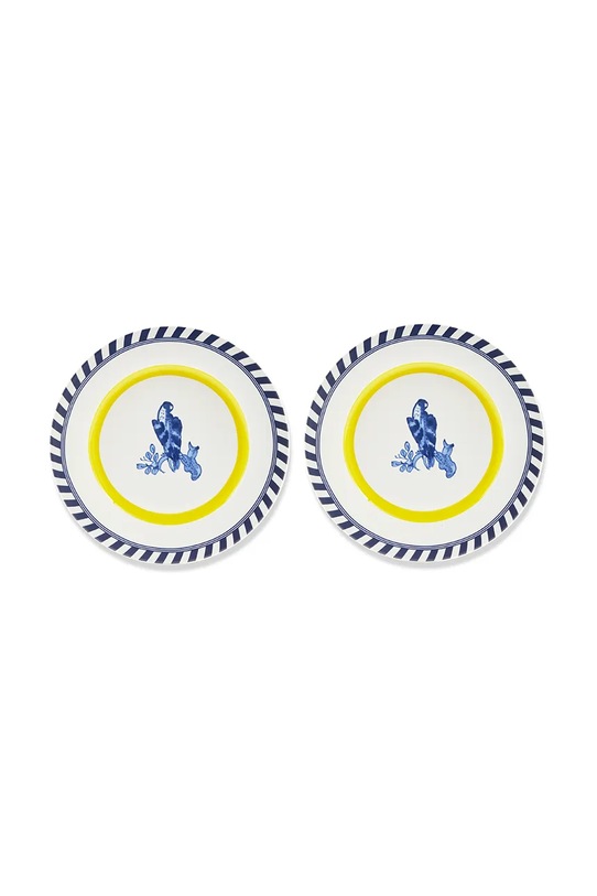 Pols Potten zestaw talerzy bird patterned 27 cm 2-pack multicolor 230.400.672