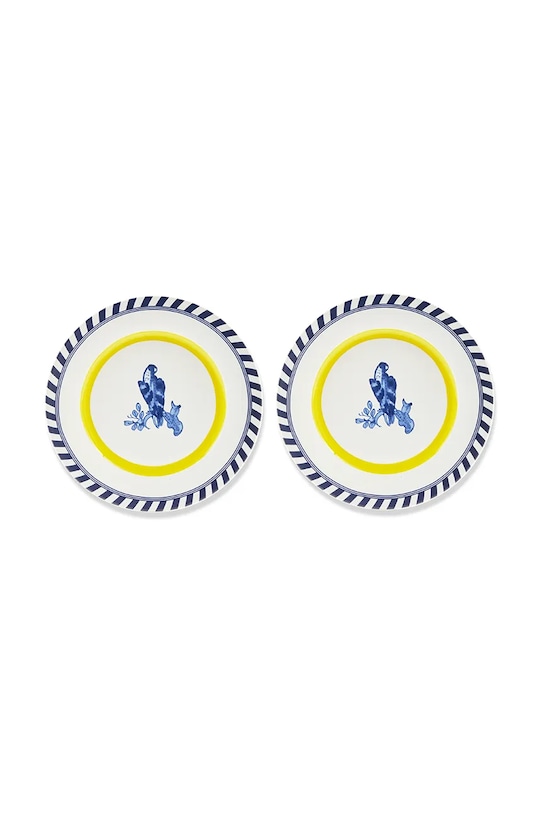 Pols Potten zestaw talerzy bird patterned 27 cm 2-pack multicolor 230.400.672