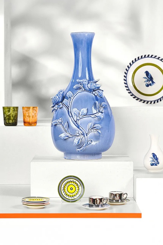 Pols Potten zestaw talerzy bird patterned 27 cm 2-pack multicolor 230.400.673