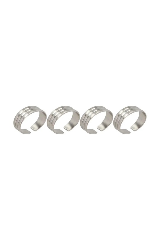 Gense obrączki na serwetki Thebe 4,3 x 3,2 cm 4-pack szary 34983