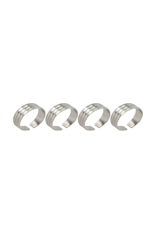 Gense obrączki na serwetki Thebe 4,3 x 3,2 cm 4-pack szary 34983
