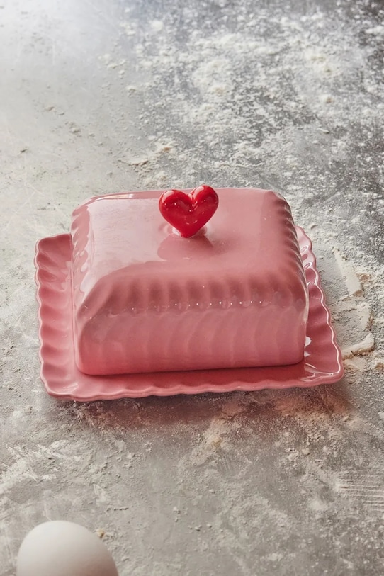 Kuchnia i bar Rice maselniczka 18 x 17,5 x 21 cm CEBUD.I różowy