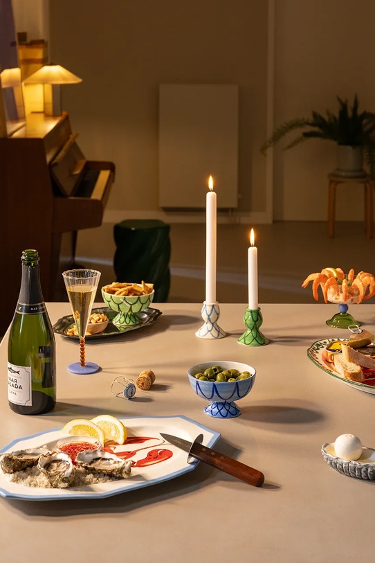 &k amsterdam zestaw misek sirene blue 250 ml 2-pack niebieski 2193.03