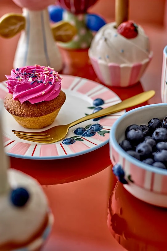 Bloomingville zestaw talerzy deserowych Carry 20,5 cm 4-pack różowy 82063201