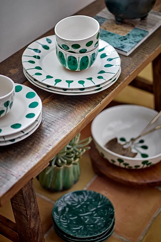 Набор тарелок для стартеров Bloomingville Linora 22 cm 82072672 белый