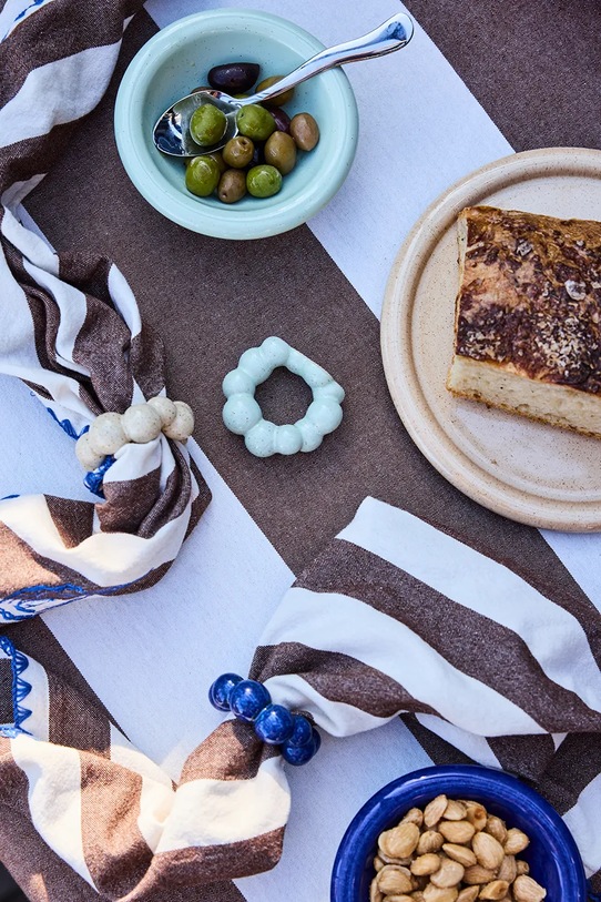 Byon obrączki do serwetek z kamionki 6,5 x 2,5 x 6 cm 5228660703 beżowy