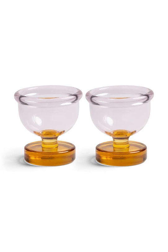 &k amsterdam kieliszki do jajek ze szkła barwionego 5,5 cm multicolor 362.06