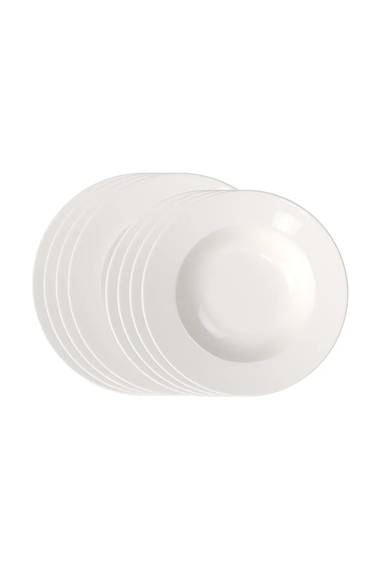Villeroy & Boch zestaw talerzy obiadowy z porcelany biały 10.4153.8717