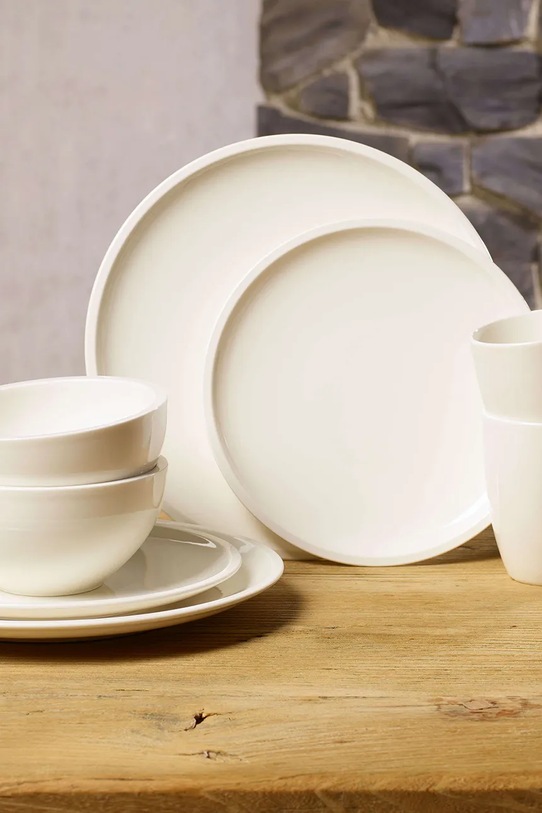 Villeroy & Boch serwis śniadaniowy z porcelany 10.4130.8543 biały AA00