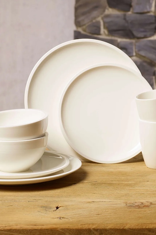 Villeroy & Boch serwis śniadaniowy z porcelany 10.4130.8543 biały AA00