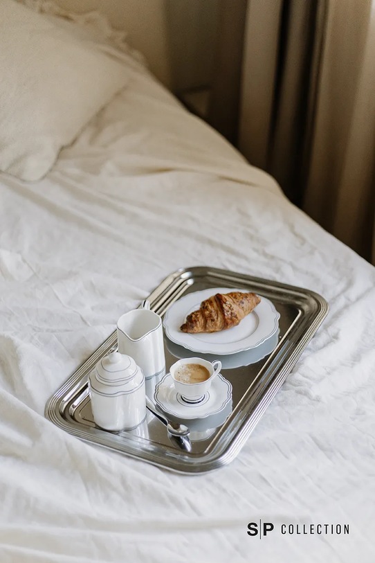 S|P Collection zestaw cukiernica i mlecznik z porcelany 290 ml 856237 biały