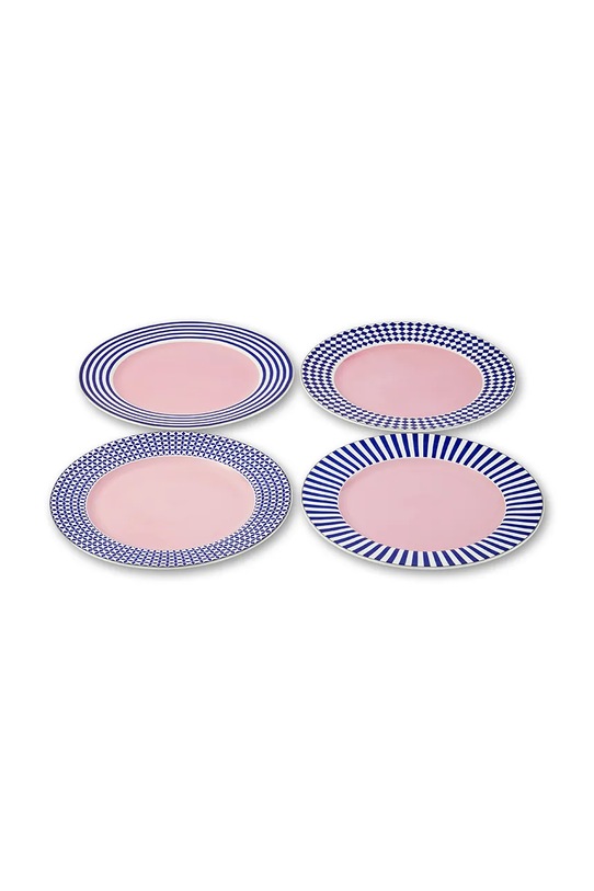 Pols Potten zestaw talerzy obiadowy z porcelany 27 cm multicolor 230.400.681